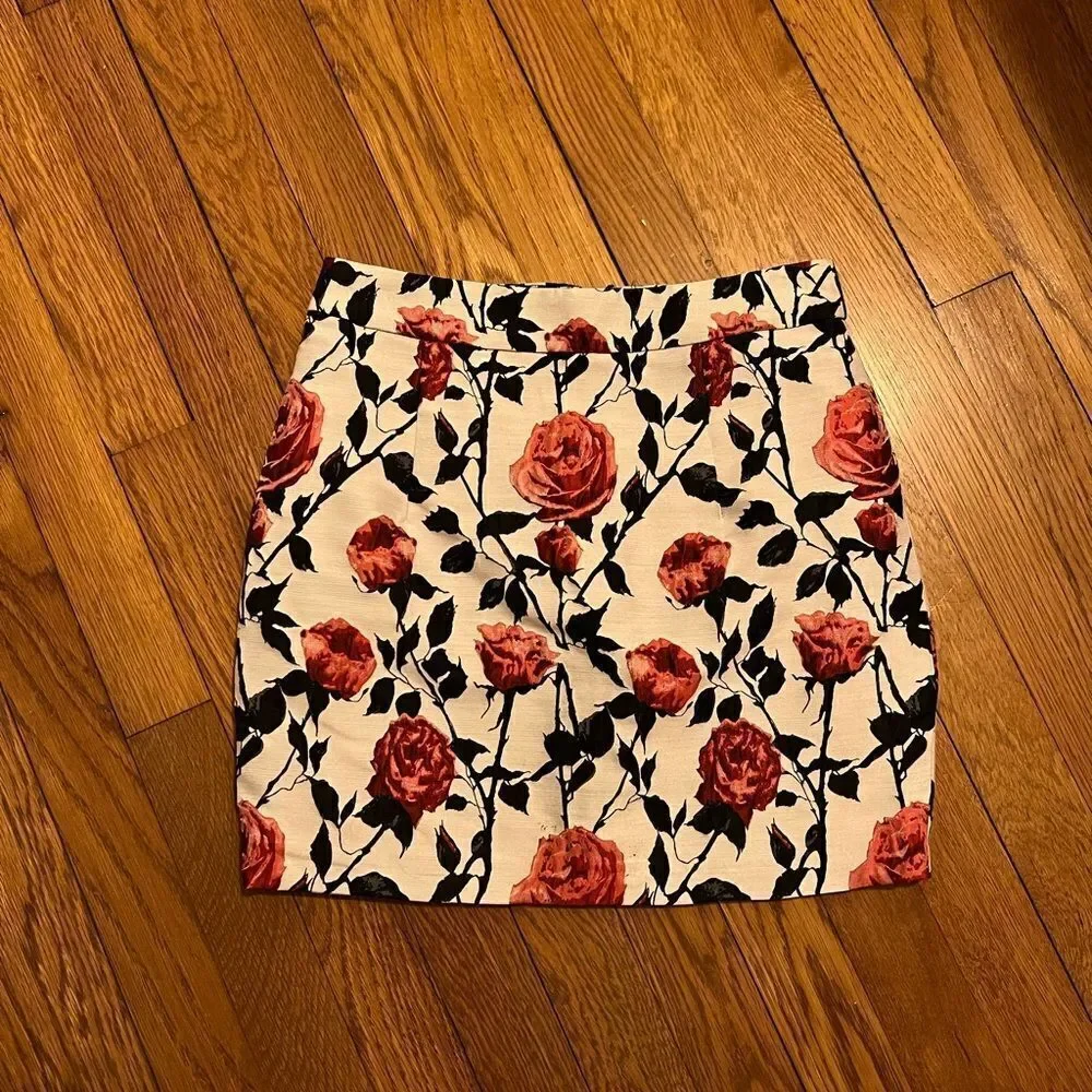 Asilio Case of Roses Mini Skirt - Floral - Size XS - Picture 3 of 10